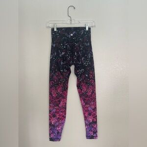 lululemon athletica Black and Purple Ombre Leggings